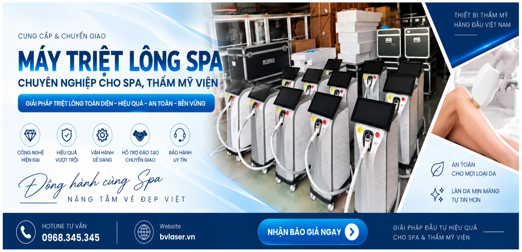 máy triệt lông spa